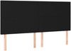 vidaXL Boxspringbett mit Matratze Schwarz 180x200 cm Stoff 3136455 Bild 5