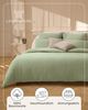 Laynenburg Bettwäsche Musselin aus 100% Baumwolle in 135x200 oder 155x220 cm, atmungsaktiv & bügelfrei – 2 lagig mit Reißverschluss & Haltebändern Bild 4