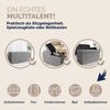 Faltbare Sitztruhe mit klappbarem Deckel hellgrau, 80 x 40 x 40 cm Bild 5