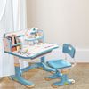 Verstellbares Kinderschreibtisch-Set mit Stuhl, höhenverstellbar für eine ergonomische Lernhaltung, Blau, 75 × 48 × 101 cm Bild 5