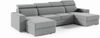 Ecksofa U-förmiges NELA Sofa mit Schlaffunktion und zwei Staufächern, Wohnzimmersofa, Couch, mit verstellbare Kopfstützen - Kronos 05, 96 x 170 x 325 cm Bild 4