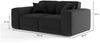 Sofa Designersofa CELES PREMIUM 2-Sitzer in Stoff Opera Velvet Hellgrau Bild 3