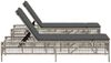 vidaXL Sonnenliegen 2 Stk. mit Tisch Hellgrau Poly Rattan 4002751 Bild 5