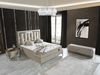 Schlafzimmer-Set "Tiva" – Bett mit Bettkasten und Matratze , Nachttisch, Bettbank-Beige Bild 2