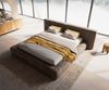 Polsterbettgestell Coperti 180x200 cm Mikrofaser Taupe Vintage Bild 2