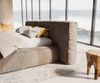 Polsterbettgestell Coperti 180x200 cm Mikrofaser Taupe Vintage Bild 5