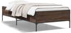 vidaXL Bettgestell Braun Eichen-Optik 100x200 cm Holzwerkstoff Metall 844965 Bild 2