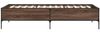 vidaXL Bettgestell Braun Eichen-Optik 100x200 cm Holzwerkstoff Metall 844965 Bild 5