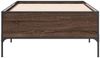 vidaXL Bettgestell Braun Eichen-Optik 100x200 cm Holzwerkstoff Metall 844965 Bild 4