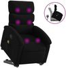 vidaXL Massagesessel mit Aufstehhilfe Schwarz Stoff 3203992 Bild 2
