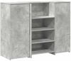vidaXL Empfangstheke Betongrau 135x50x103,5 cm Holzwerkstoff 3324190 Bild 2