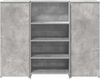 vidaXL Empfangstheke Betongrau 135x50x103,5 cm Holzwerkstoff 3324190 Bild 5