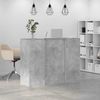 vidaXL Empfangstheke Betongrau 135x50x103,5 cm Holzwerkstoff 3324190 Bild 4