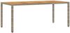 vidaXL Gartentisch mit Akazienholz-Platte Grau 190x90x75cm Poly Rattan 365542 Bild 2