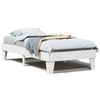 vidaXL Massivholzbett ohne Matratze Weiß 100x200 cm Kiefernholz 855362 Bild 2