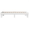 vidaXL Massivholzbett ohne Matratze Weiß 100x200 cm Kiefernholz 855362 Bild 5