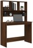 vidaXL Schreibtisch mit Regal Braun Eiche 102x45x148 cm Holzwerkstoff 823007 Bild 4