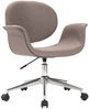 vidaXL Drehbarer Bürostuhl Taupe Stoff 3054829 Bild 2