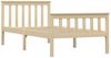 vidaXL Massivholzbett Helles Holz Kiefernholz 100x200 cm 283221 Bild 2