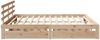 vidaXL Massivholzbett mit Schubladen 200x200 cm Kiefer 3302018 Bild 5