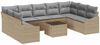 vidaXL Gartensofa-set mit Speicher Beige und Hellgrau Poly-Rattan 3355559 Bild 2
