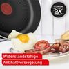 Tefal C38804 Bratpfanne aus hartem Titan Essential, 24 cm, Antihaftbeschichtung mit Titanpartikeln, Temperaturanzeige, spülmaschinenfest, Schwarz Bild 3