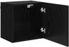 vidaXL TV-Wandschrank Schwarz Eichen-Optik 40,5x30x40cm Holzwerkstoff 882937 Bild 5