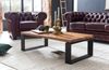 Wohnling Couchtisch FB51445 Sheesham 115 x 35 x 60 cm Massiv Holz Sofatisch mit Metallgestell Bild 5