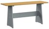 vidaXL Esstisch mit Bank REINE Honigbraun und Grau Massivholz Kiefer 327252 Bild 5