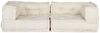 vidaXL 2-Sitzer-Modulsofa Creme 140x70x36 cm Stoff 4019024 Bild 3