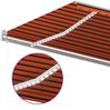 Automatische Markise mit LED & Windsensor 600x300 cm Orange/Braun Bild 5