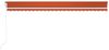 Automatische Markise mit LED & Windsensor 600x300 cm Orange/Braun Bild 3