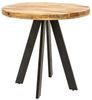 riess-ambiente Esstisch IRON CRAFT 100cm natur/schwarz - Mango, Metall, Massivholz, rund (Einzelartikel, 1-St), Urbaner Industrialtisch - ideal für Küchen, Wohnzimmer und Essecken Bild 2