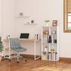 WOLTU Bücherregal mit 4 Ebenen, Regal mit 10 Fächern für Wohnzimmer Küche Büro, Standregal mit Kippschutz, als Raumteiler Aktenschrank DVD-Regal, 60 x 120 x 20 cm, aus Holzwerkstoff, weiß Bild 2