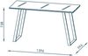 Maja Schreibtisch und Computertisch 9525 Metall weiß Weißglas Maße 1396 x 758 x 596 mm Bild 3