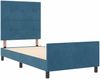 vidaXL Boxspringbett mit Kopfteil Dunkelblau 90 x 190 cm Samt 3344913 Bild 5
