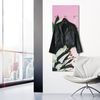 Queence Garderobe - "Inese" Druck auf hochwertigem Arcylglas inkl. Edelstahlhaken und Aufhängung, Format: 50x120cm Bild 2