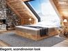 MEBLINI Boxspringbett LOFTY BOX 180x220 cm mit Bettkasten - H4/Braun Samt Polsterbett - Doppelbett mit Topper & Taschenfederkern-Matratze Bild 2