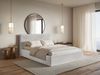 Selsey 'Softie Slim' Polsterbett 160×200 mit Lattenrost, Velours, hellgrau Bild 3