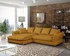 Ecksofa TIZIAN inkl. Polsterhocker in Stoff Salvador Honiggelb Ottomane Links Bild 3