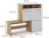Schuhschrank Selena Braun 124.5 x 102 cm Vicco Bild 3