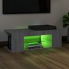 vidaXL TV-Schrank mit LED-Leuchten Grau Sonoma 90x39x30 cm 822666 Bild 4