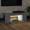 vidaXL TV-Schrank mit LED-Leuchten Grau Sonoma 90x39x30 cm 822666 Bild 5