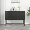 vidaXL Sideboard Schwarz 105 x 35 x 75 cm Stahl Bild 2