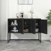 vidaXL Sideboard Schwarz 105 x 35 x 75 cm Stahl Bild 3