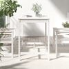 vidaXL Gartentisch Weiß 121x82,5x110 cm Massivholz Kiefer 824089 Bild 3