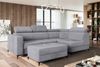 MEBLINI Schlafcouch mit Bettkasten - DORIAN - 263x232x89cm Rechts - Grau Samt - Ecksofa mit Schlaffunktion - Sofa mit Relaxfunktion und Kopfstützen - Couch L-Form - Eckcouch - Wohnlandschaft Bild 1