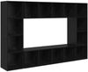 vidaXL TV-Schrankset 4 pcs Schwarz 37 x 37 x 142,5 cm Holzwerkstoff 3393544 Bild 2