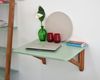 Ragaba Wandklapptisch, MDF & Eiche gebeiztes Eschenholz, 60x100 cm, Salbei Grün Bild 4