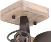 Wandstrahler, Eichenholz, Metall anthrazit, H 17 cm, GEARWOOD Bild 4